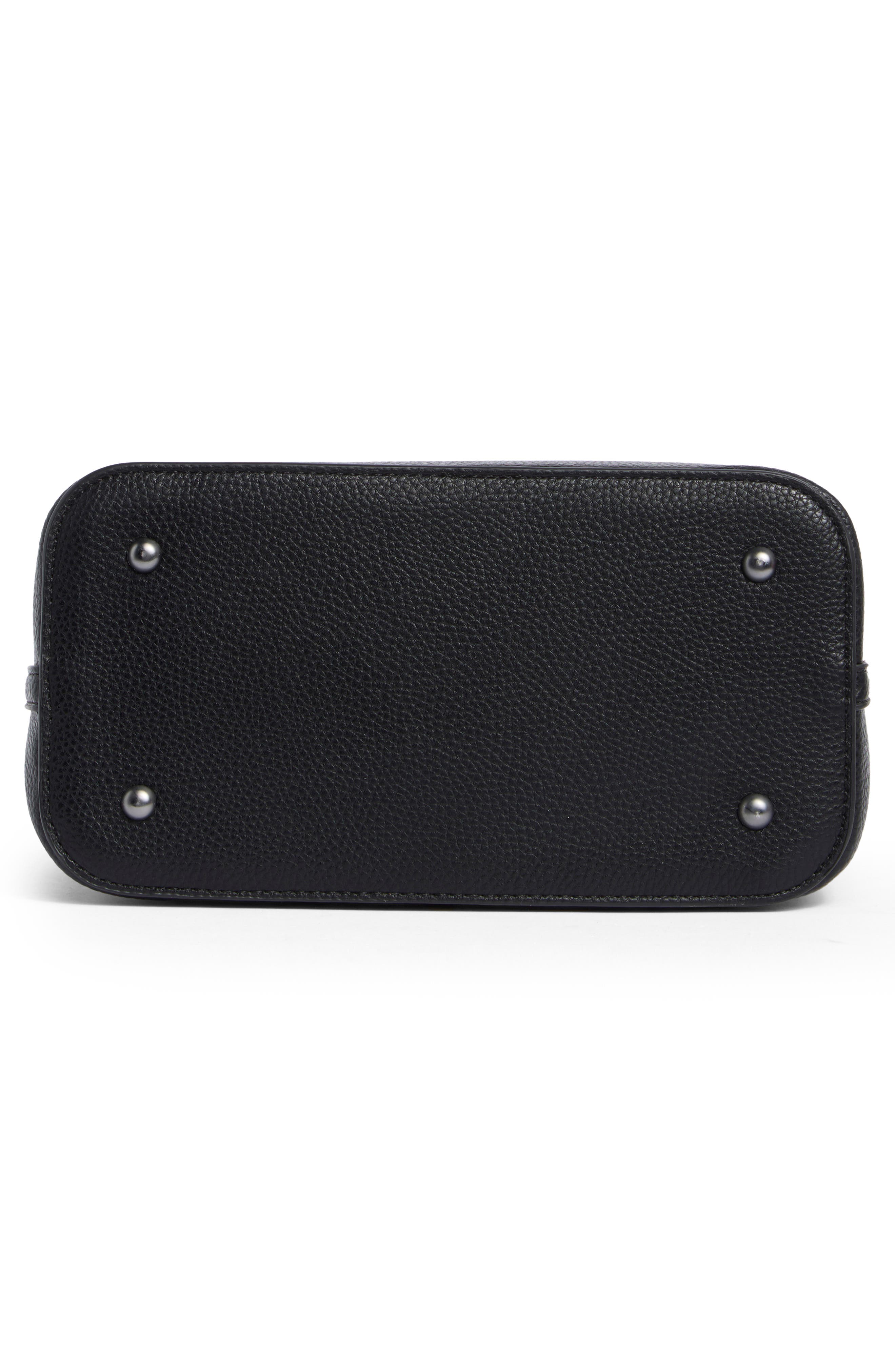 BCBG Circle Top Handle Clutch, Alternate, color, Black