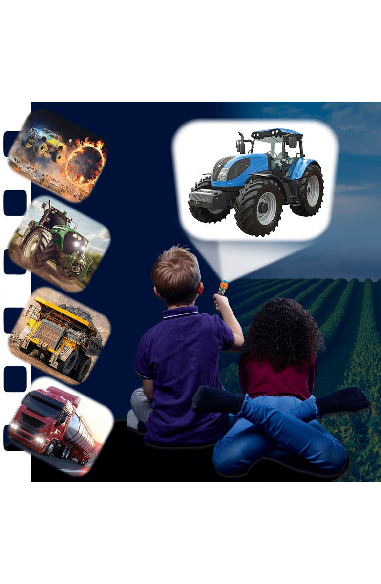 Brainstorm Toys Tractor and Truck Torch and Projector, Alternate, color, Multicolored