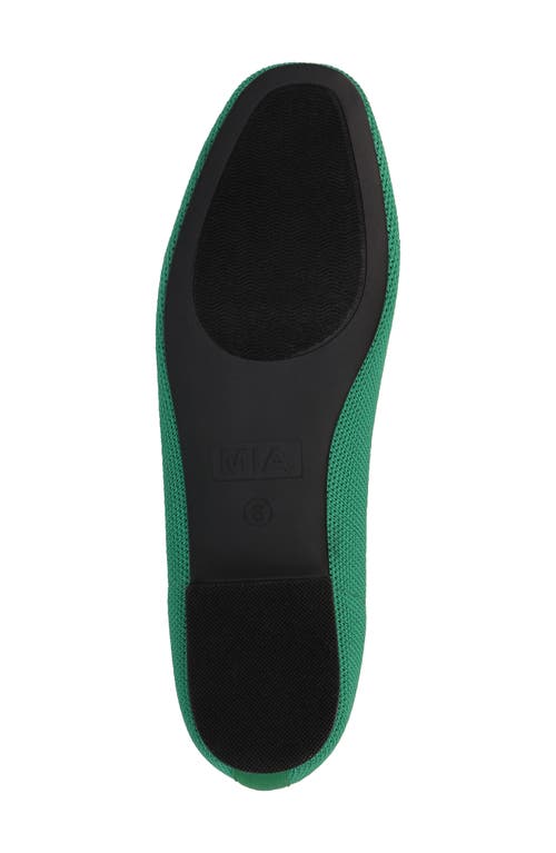Mia Raisa Stretch Knit Flat In Green