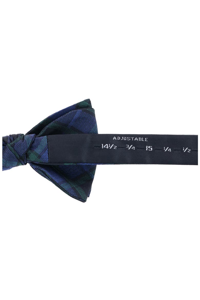 Ives Plaid Silk Bow Tie, Alternate, color, GREEN
