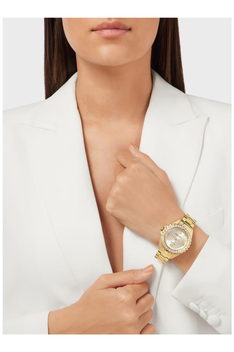 Plein Heaven Bracelet Watch, Alternate, color, GOLD