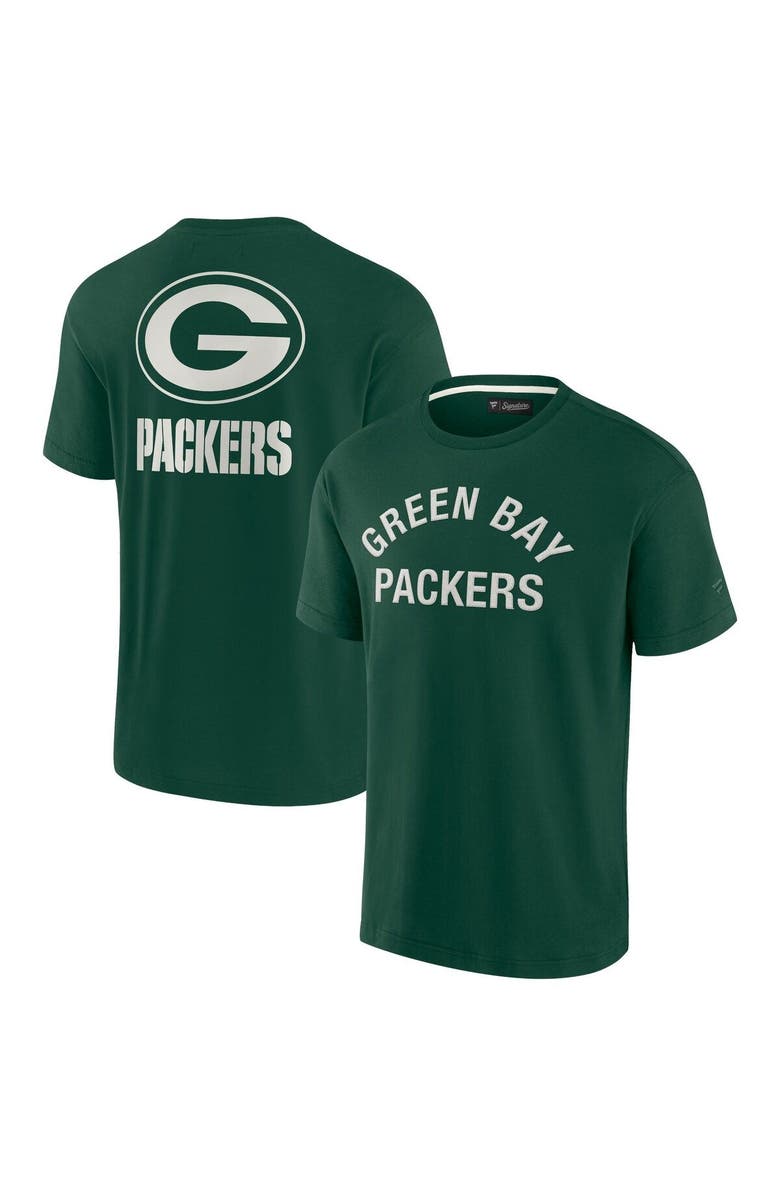 Fanatics Signature Unisex Fanatics Signature Green Green Bay Packers Elements Super Soft Short Sleeve T-Shirt, Main, color, Green
