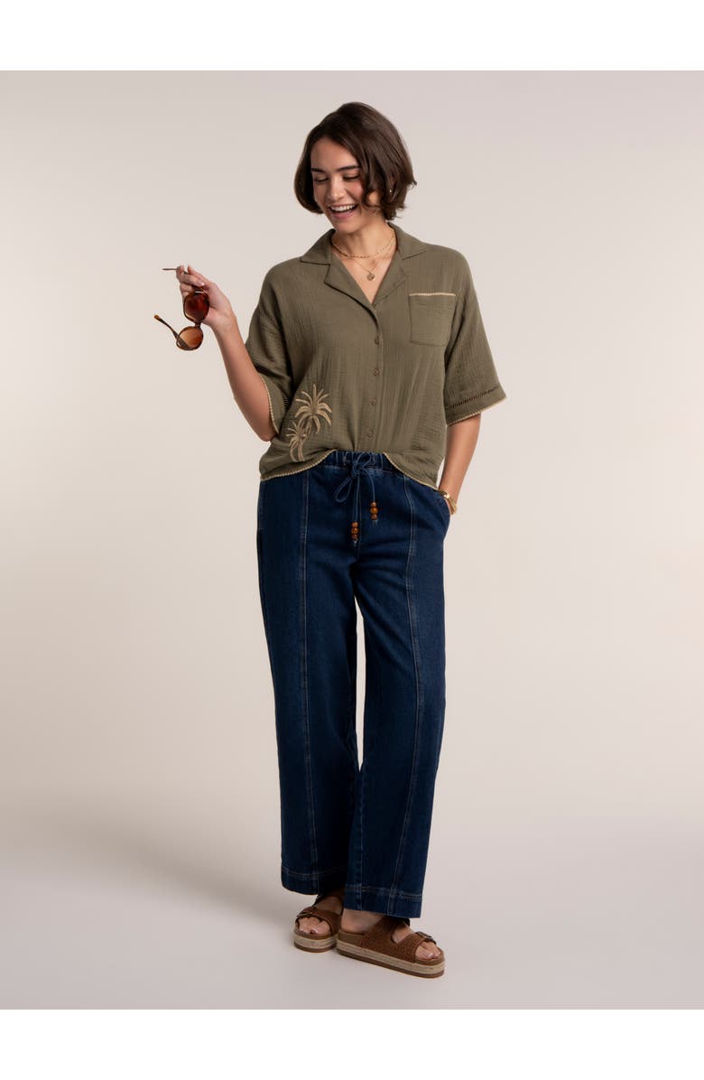 Brakeburn Bruna Blouse, Main, color, Khaki