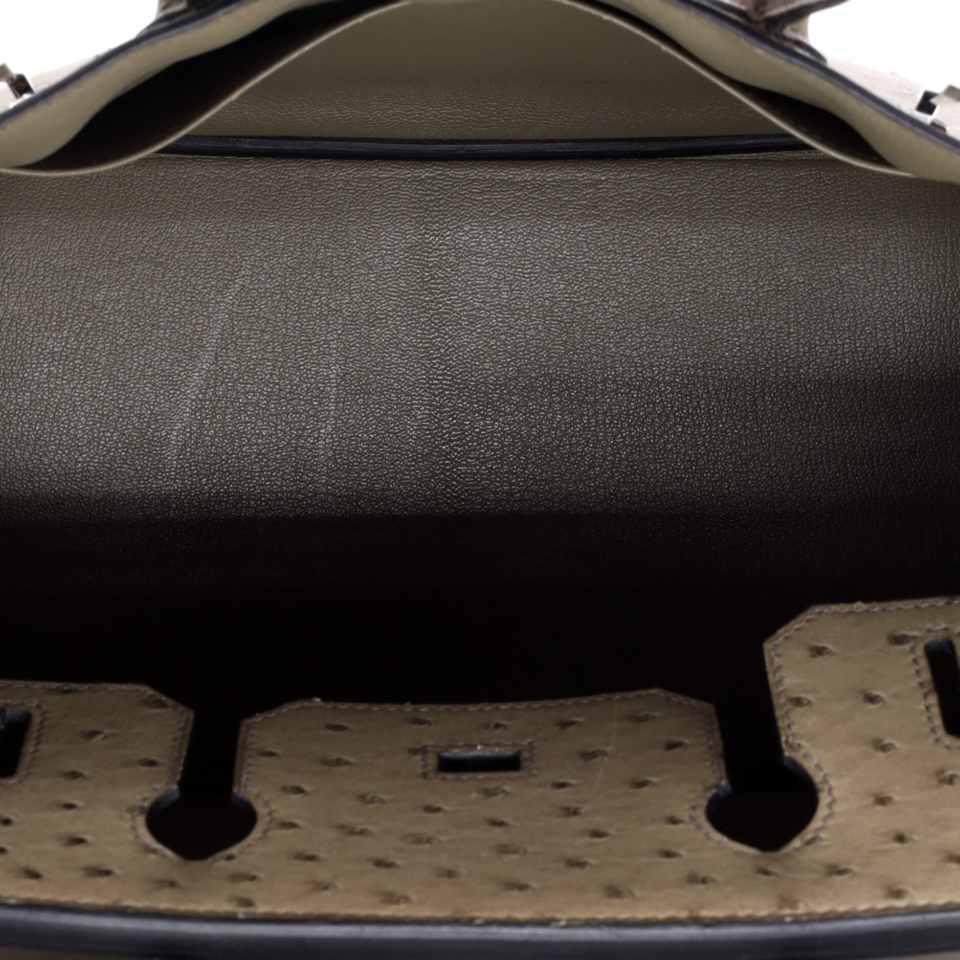 Pre-Owned Hermes Birkin Handbag Brown Ostrich with Palladium Hardware 30, Alternate, color, 