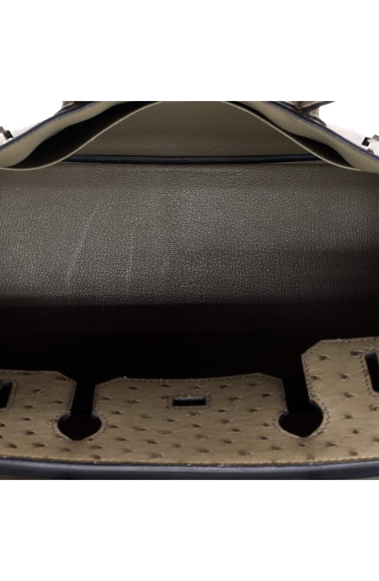 Pre-Owned Hermes Birkin Handbag Brown Ostrich with Palladium Hardware 30, Alternate, color,