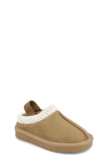 Mia Kids'  Lil Downee Slipper In Brown