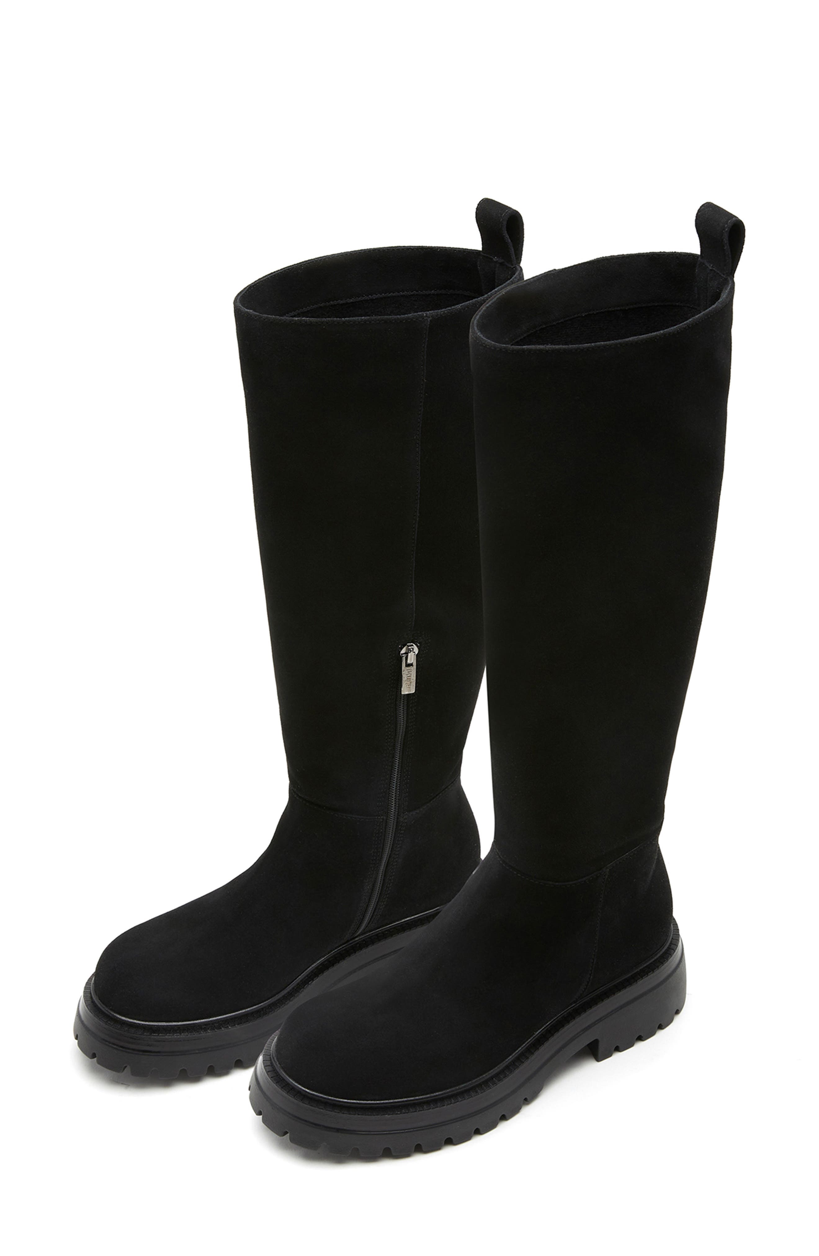 La Canadienne West City Dry<sup>™</sup> Waterproof Leather Knee High Boot, Alternate, color, Black Suede