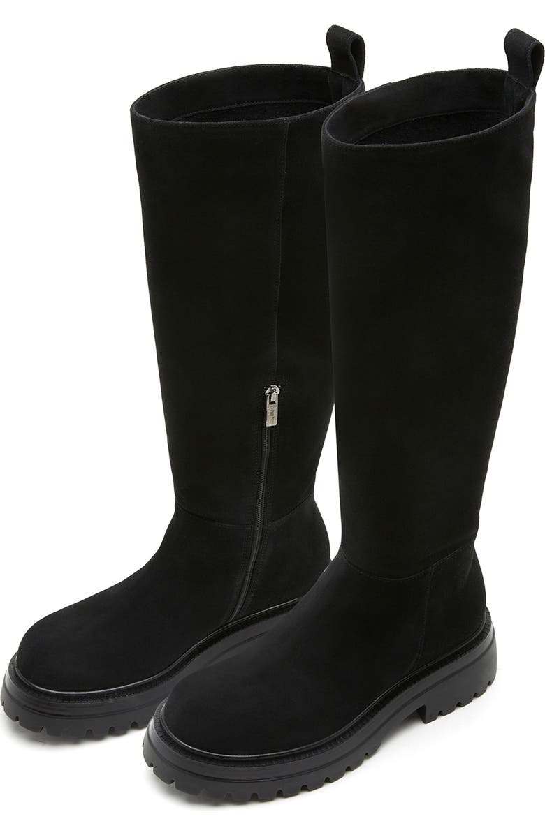 La Canadienne West City Dry<sup>™</sup> Waterproof Leather Knee High Boot, Alternate, color, Black Suede