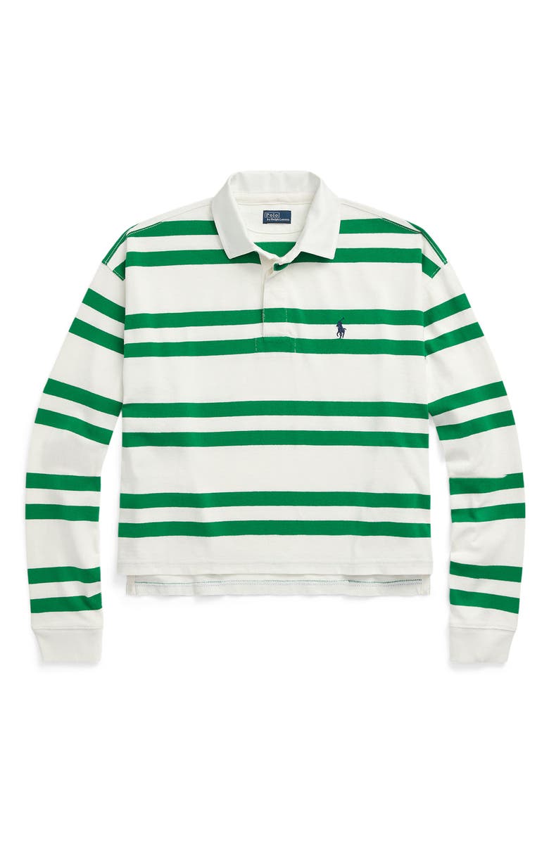 Polo Ralph Lauren Stripe Cotton Rugby Shirt, Alternate, color,