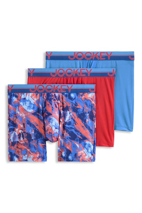 Men's Infinite Cool Microfiber Stretch 6" Boxer Brief - 3 Pack