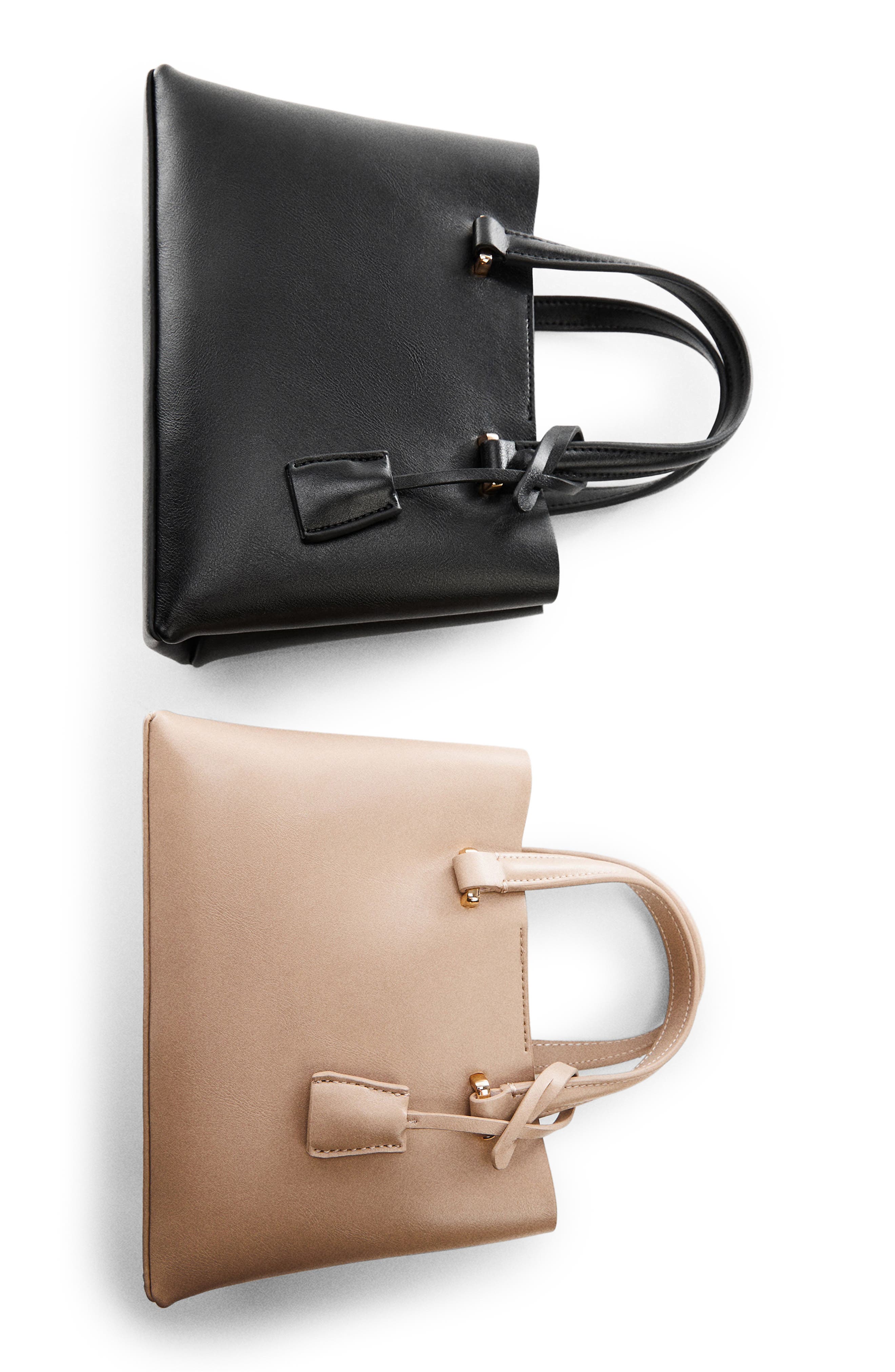 Faux Leather Crossbody Bag, Alternate, color, OFF WHITE
