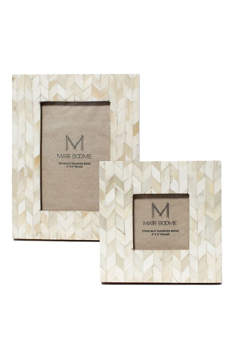 Matr Boomie Artemis Picture Frame - Carved Bone, Alternate, color, White - 5X7