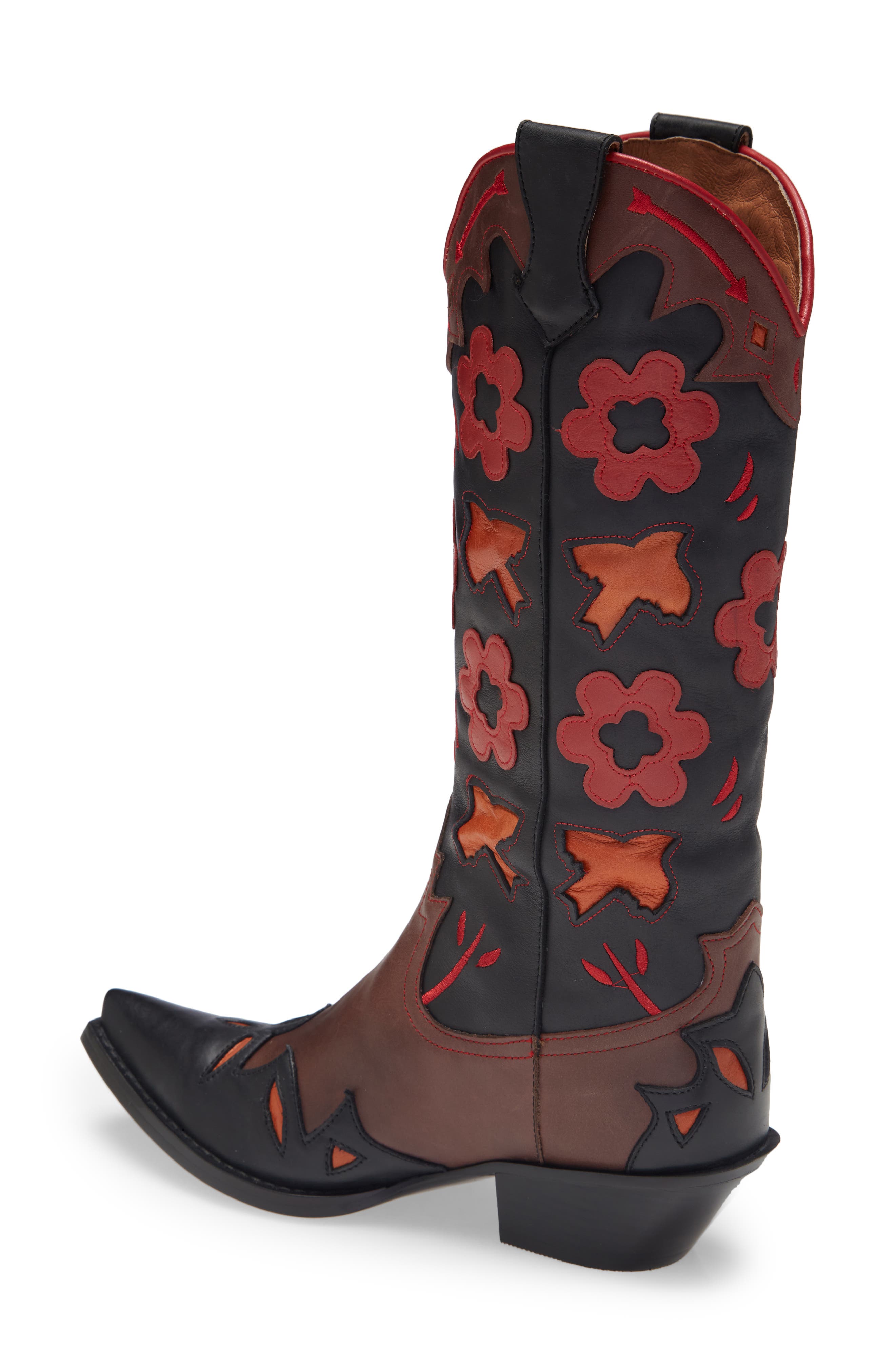 Jeffrey Campbell Looney Patch Western Boot, Alternate, color, 