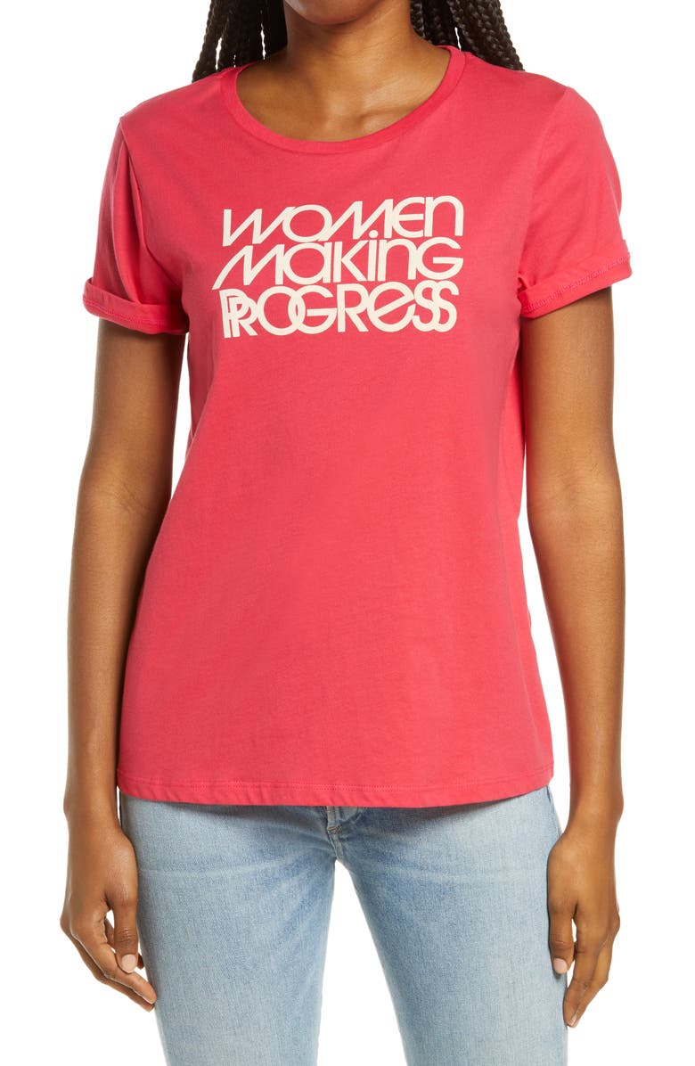 ban.do Classic Women Making Progress Graphic Tee, Main, color, 