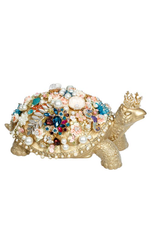 Mark Roberts Jeweled Turtle, Large In Gold