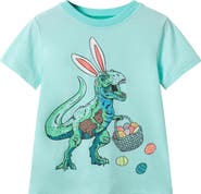 Andy & Evan Kids' Easter Dinosaur Cotton Graphic T-Shirt