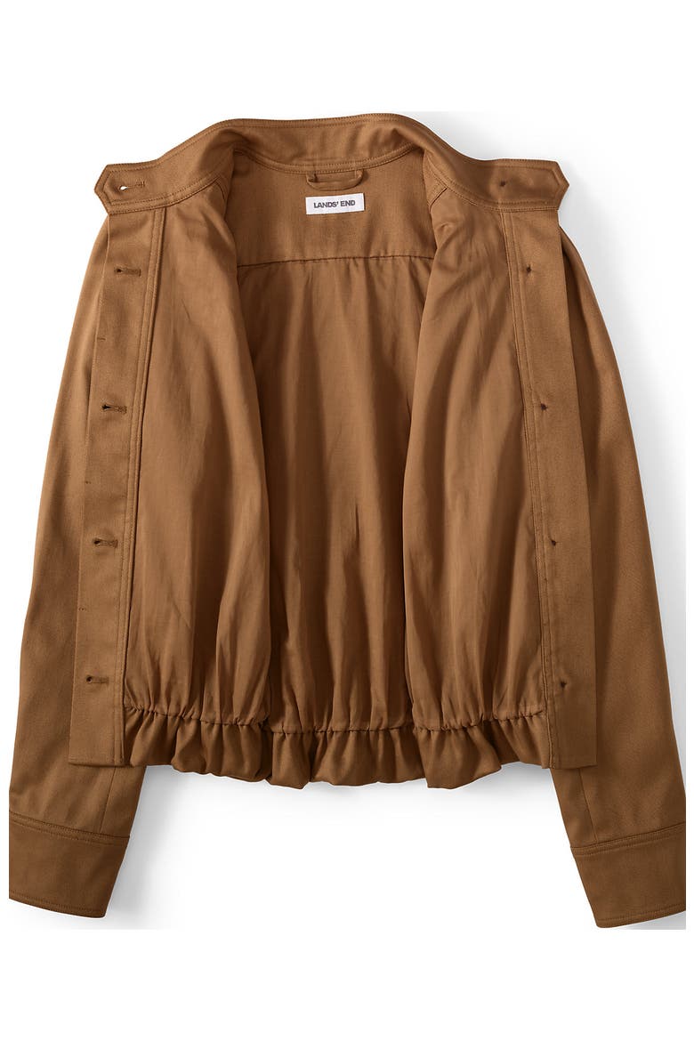 Drapey Twill Bubble Hem Jacket, Alternate, color, Canyon Camel