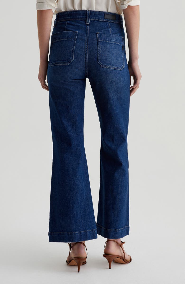 AG Bonnie Flap Pockets Crop Flare Leg Jeans, Alternate, color, 