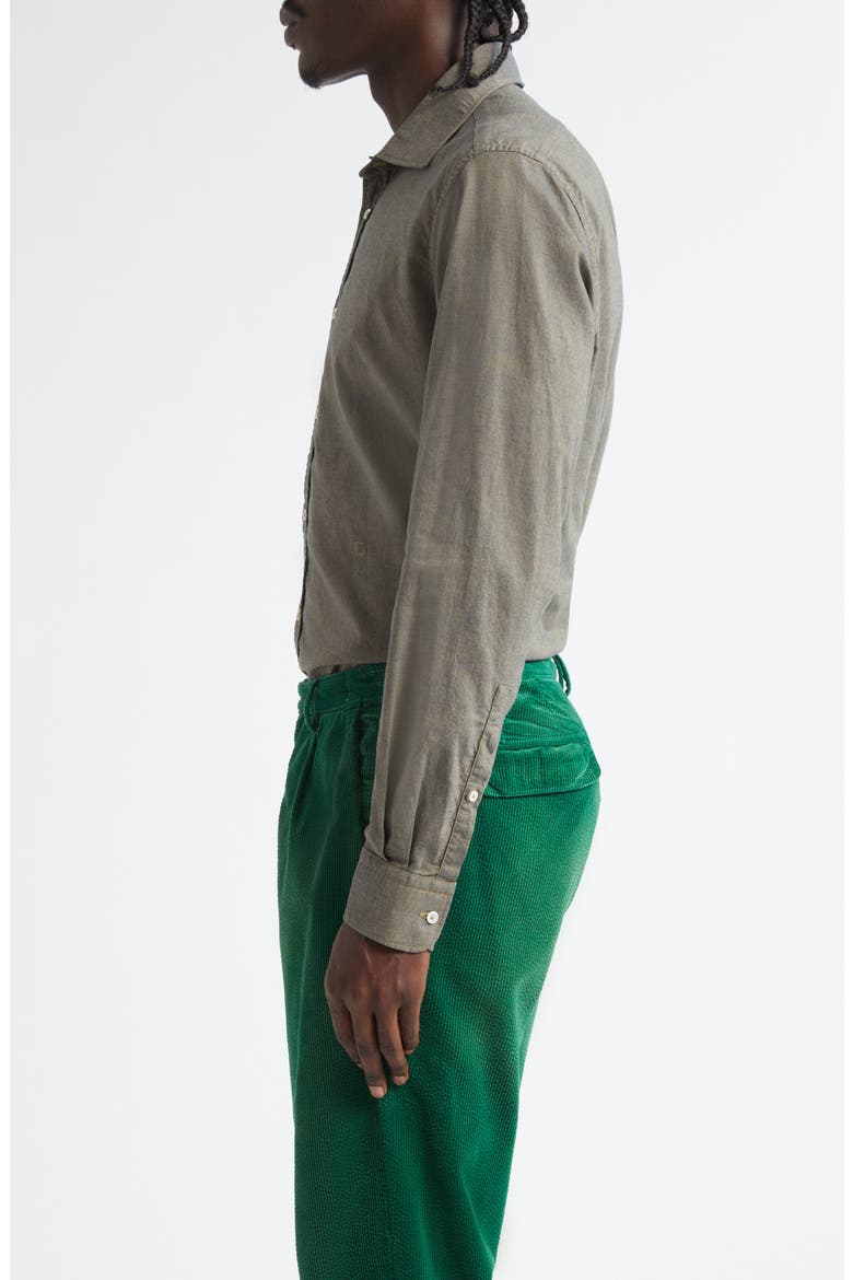 Genova Classic Button-Up Shirt, Alternate, color, THE VERDE