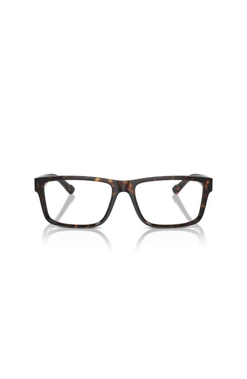 Ferrari 57mm Rectangle Optical Glasses In Brown