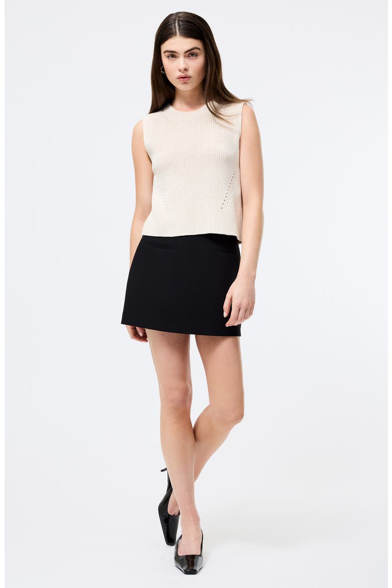 Mozart Crop Sweater Vest, Alternate, color, LIGHT OATMEAL