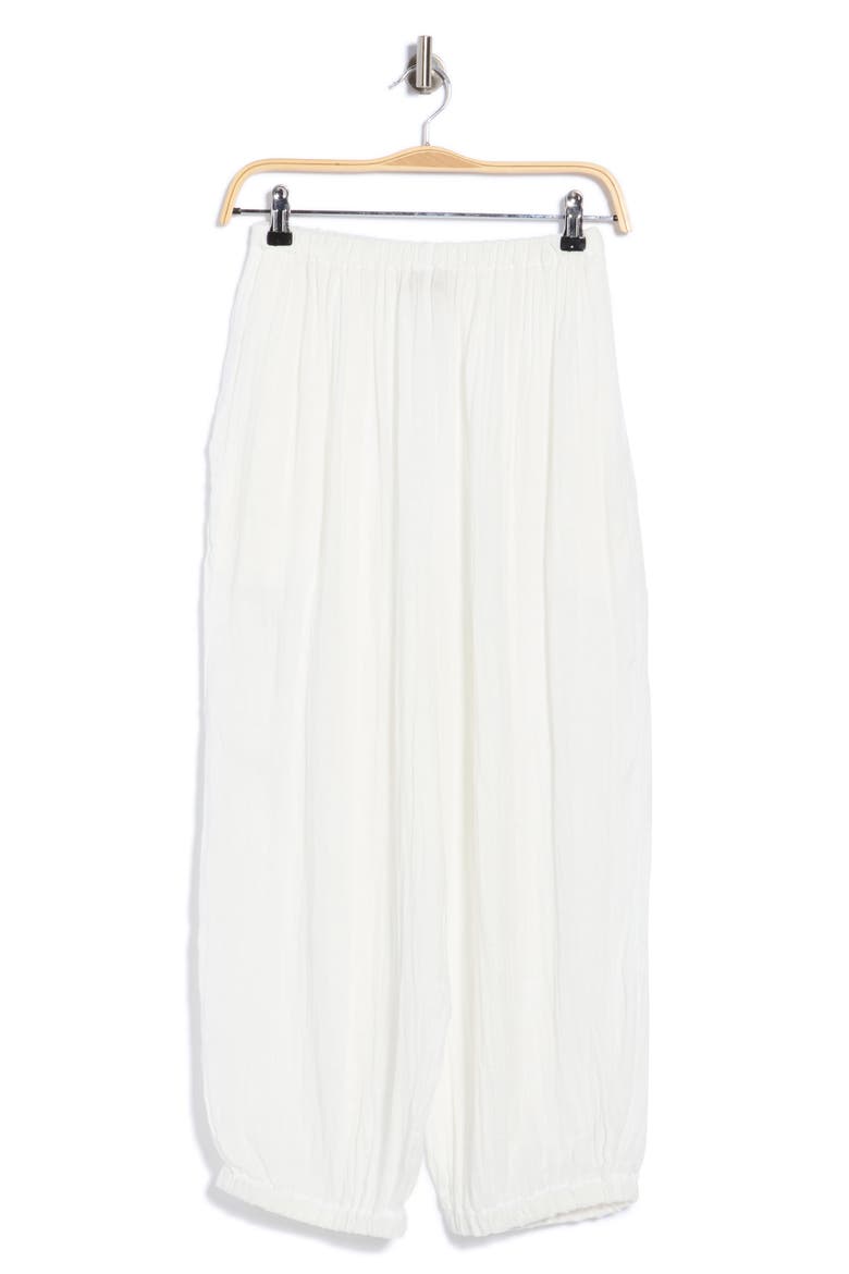 Dara Cotton Lounger Pants, Main, color, WHITE