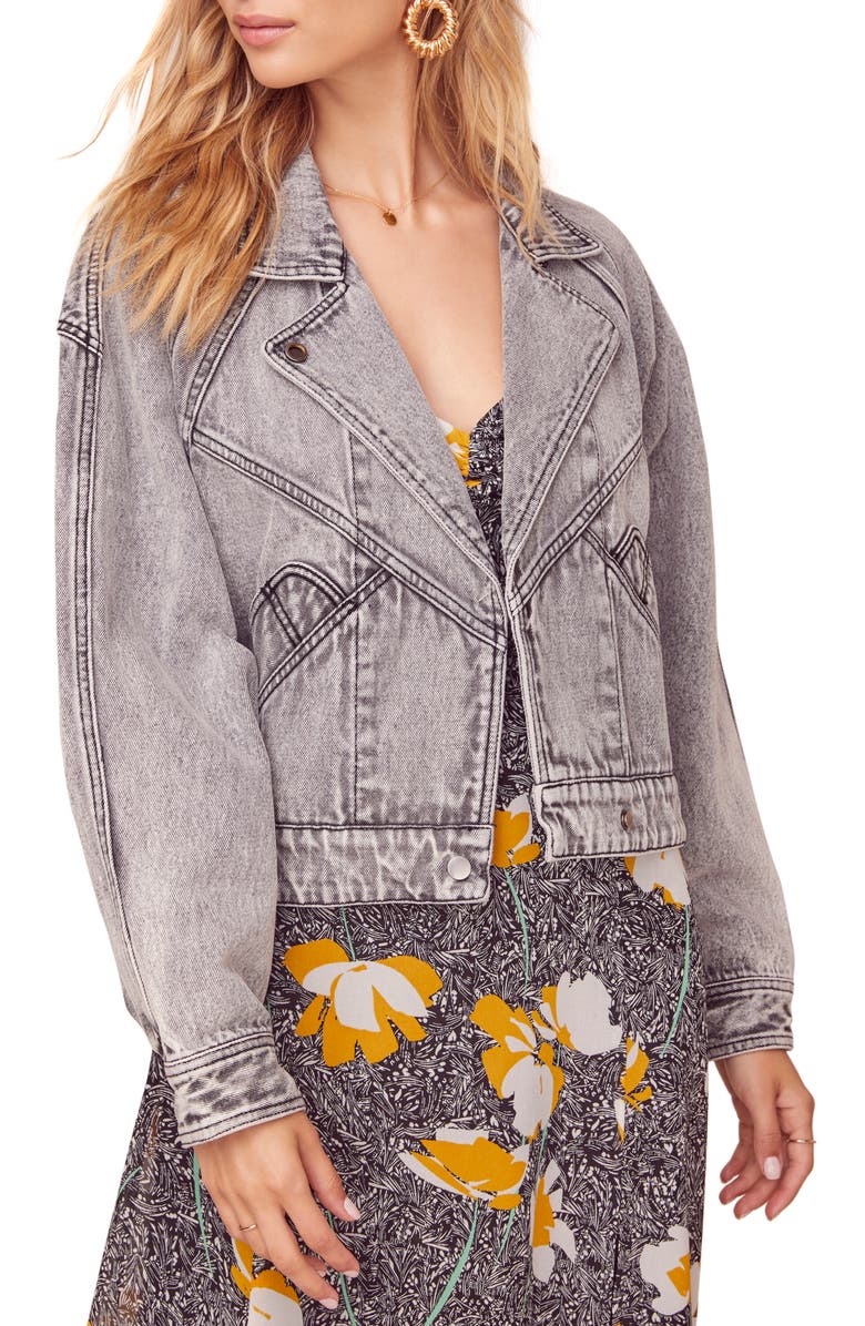 ASTR the Label Etienne Denim Jacket, Main, color,