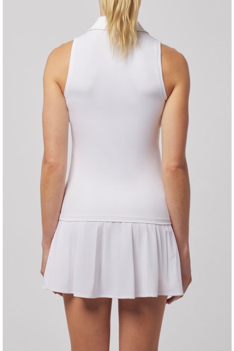 Lucie Sleeveless Golf Polo, Alternate, color, WHITE