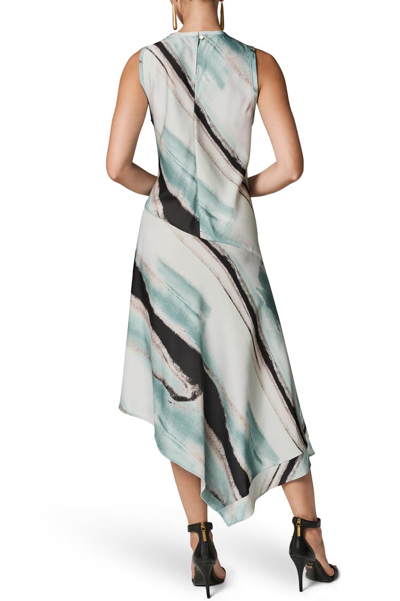 Sleeveless Asymmetric Hem Dress, Alternate, color, WATERLILY MULTI