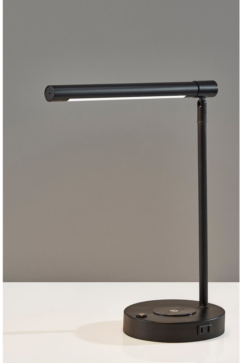 DAX LED Wireless Charging Desk Lamp, Alternate, color, BLACK