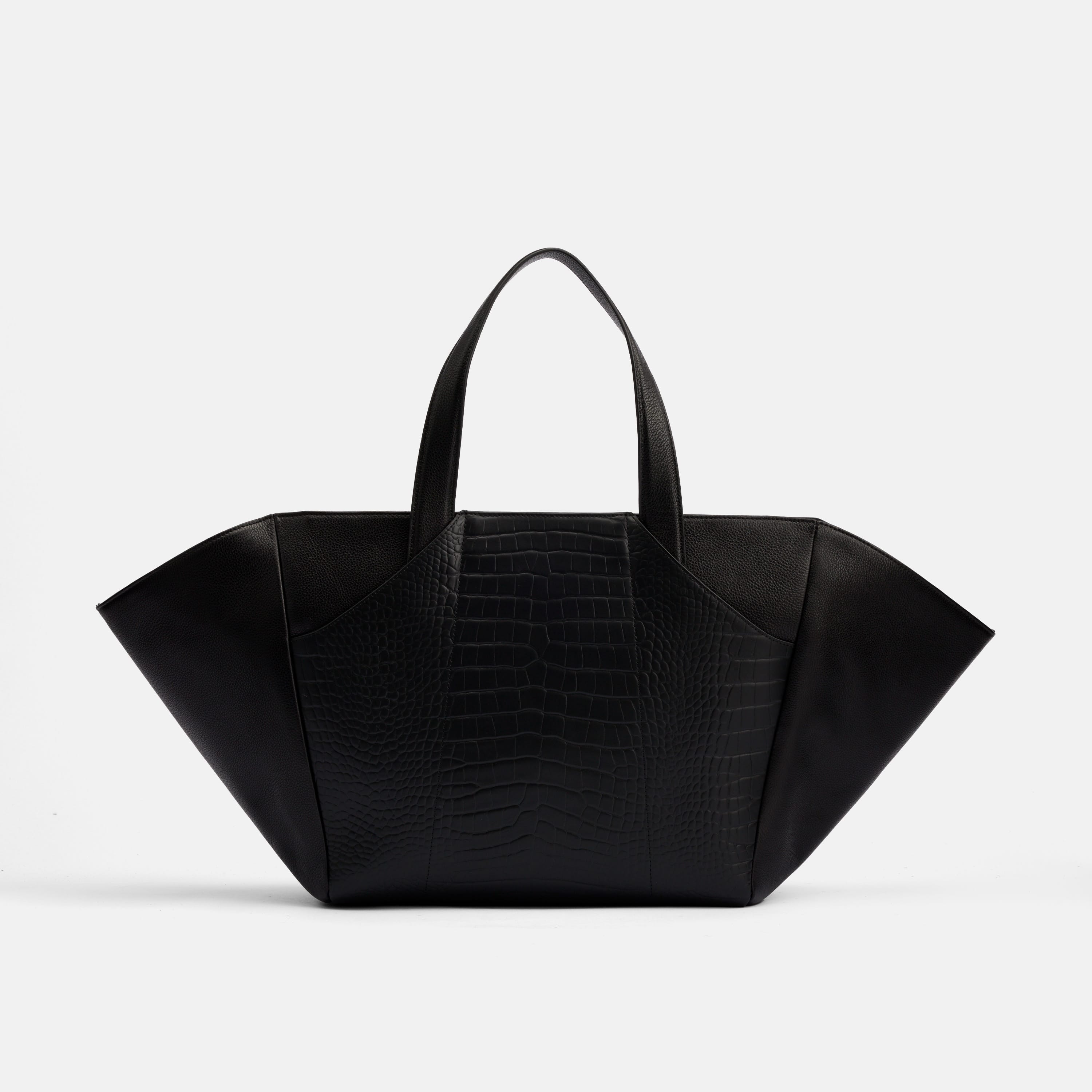Marissa Structured Tote, Alternate, color, Black Croc