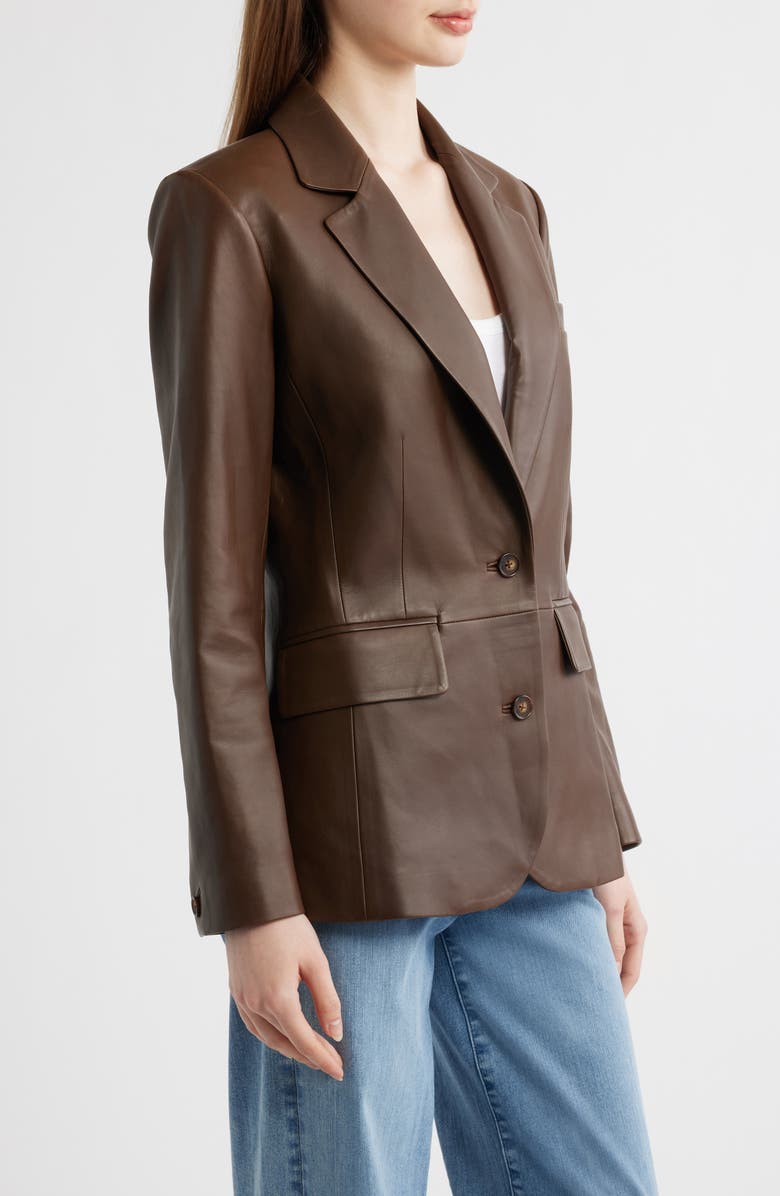 rag & bone Archer Leather Jacket, Alternate, color, 