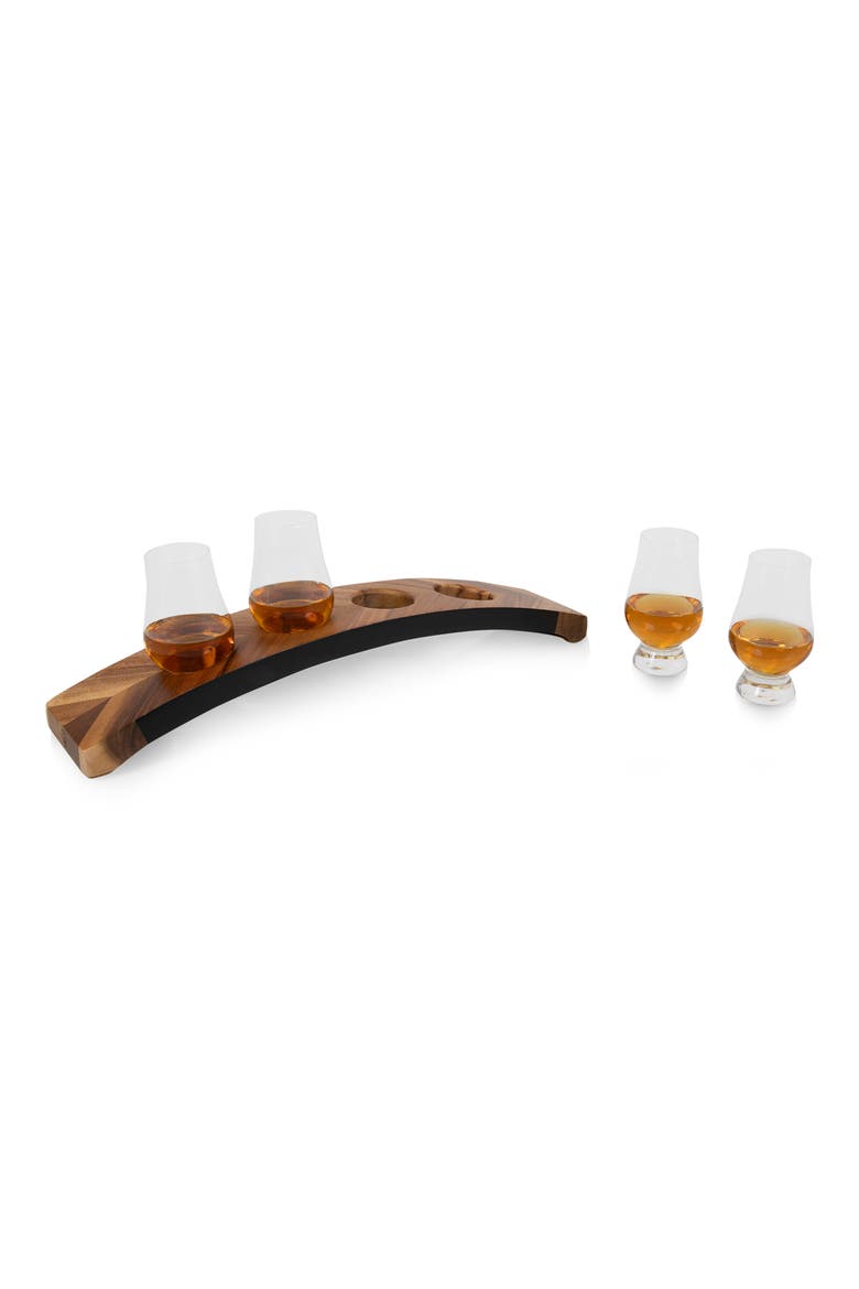 Lowlands Whiskey Flight Glencairn® Glass Tasting Set, Alternate, color, BROWN