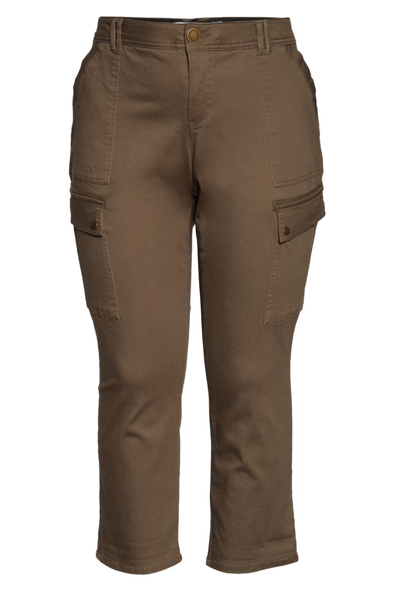 'Ab'Solution Roll Cuff Stretch Utility Pants (Nordstrom Exclusive), Alternate, color, MUSHROOM
