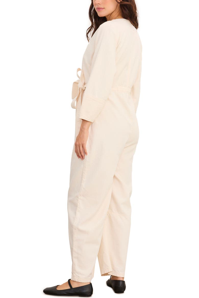 The Drapey Denim Easy-Nurse Jumpsuit, Alternate, color, Chalk