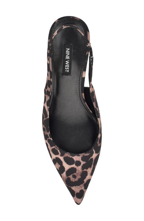 Nine West Hunny Slingback Pointed Toe Pump In Brown