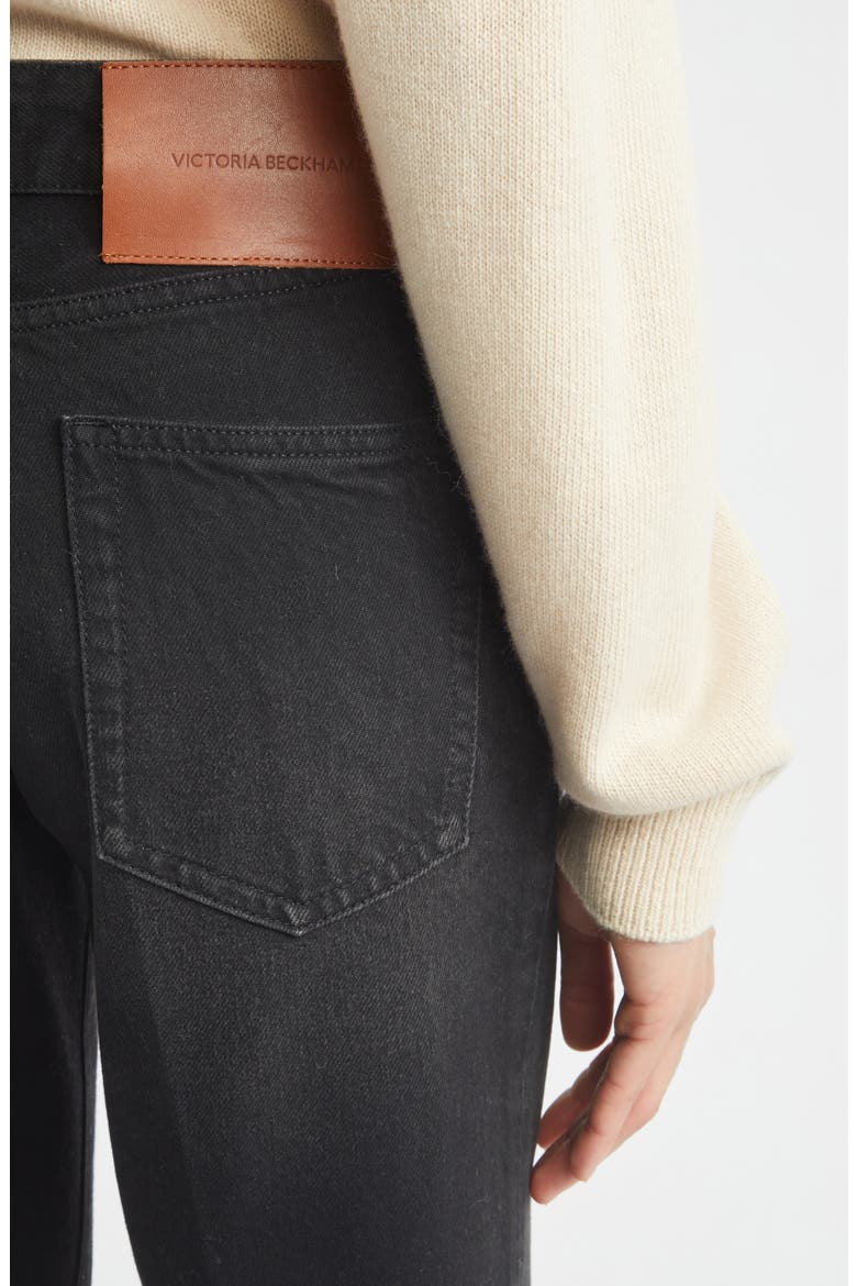Low Rise Straight Leg Ankle Jeans, Alternate, color, WASHED BLACK