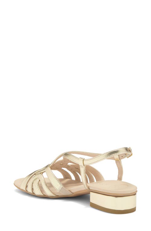Paul Green Rumi Sandal In Platino Metallic Future