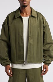 Fear of God Essentials Gender Inclusive Embroidered Logo Textured Nylon Jacket