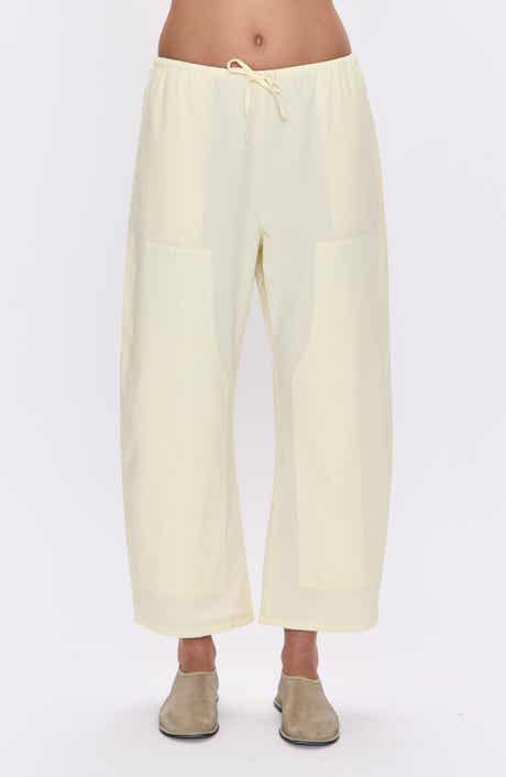 Theo Stretch Cotton Ankle Drawstring Pants