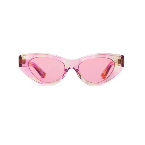 Vada Catfish Sunglasses In Pink