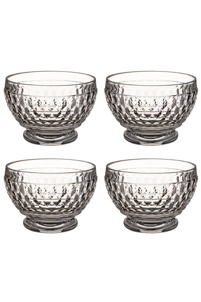 Boston Set of 4 Individual Bowl, Alternate, color, clear