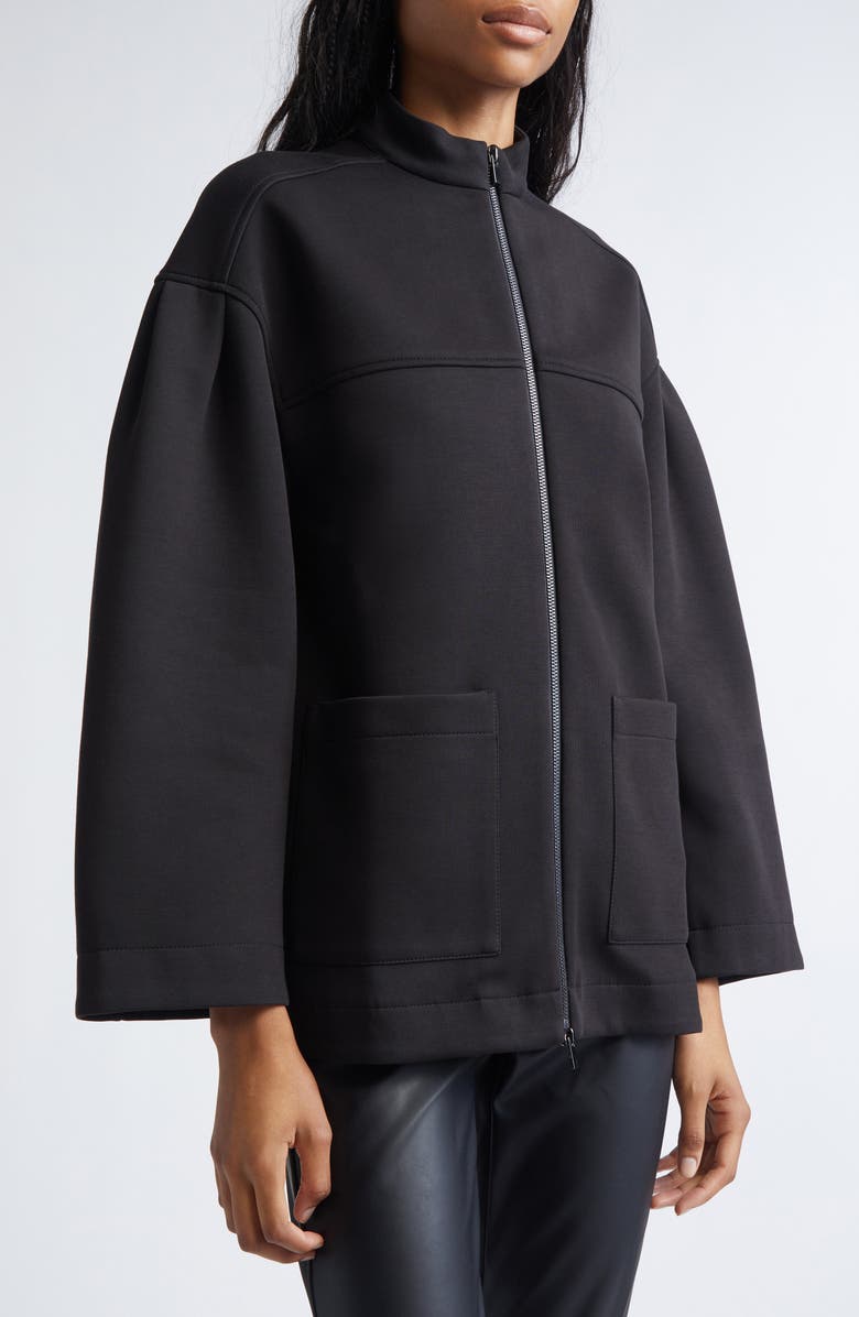 MM by Max Mara Cadice Cotton Blend Jacket, Alternate, color, Black