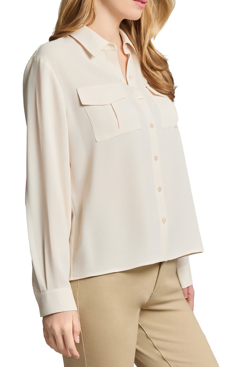 Jones New York Utility Button-Up Shirt, Alternate, color, 