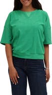 CYRUS Terry V-Insert Short Sleeve Top