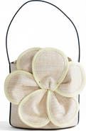 Topshop Gino Flower Straw Shoulder Bag