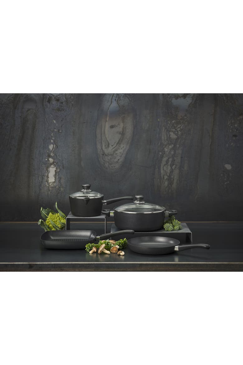 Classic Induction 2 Qt. Saucepan with Lid, Alternate, color, Black