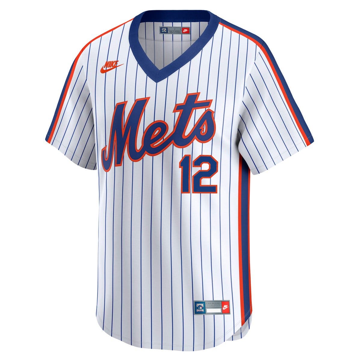 Nike Men's Nike Francisco Lindor White New York Mets Throwback ...
