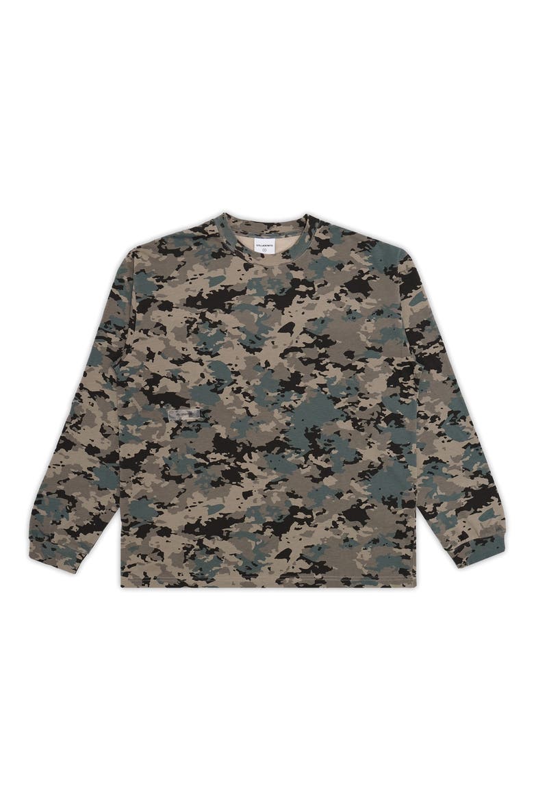 Payson Camo Long Sleeve Cotton T-Shirt, Main, color, CAMO