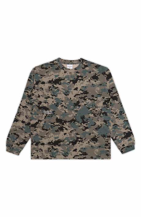 Payson Camo Long Sleeve Cotton T-Shirt